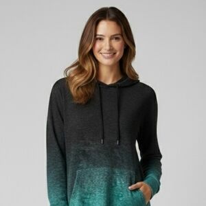 Lularoe Ombré Black and Turqoise Amber In Hacci Material